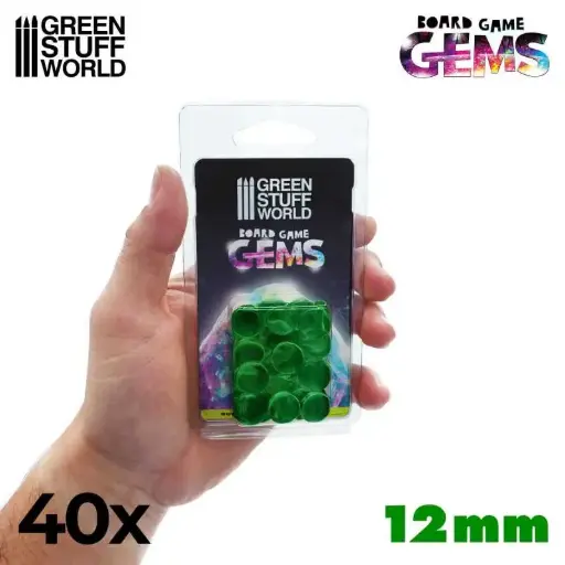 [GSW 4073] Plastic Gems 12mm - Green