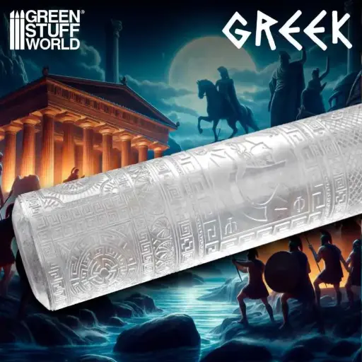 [GSW 1337] Green Stuff : Rolling Pin "GREEK"