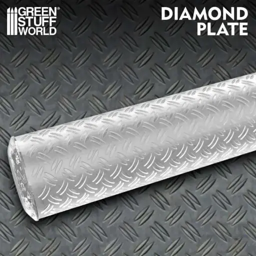 [GSW 2509] Green Stuff : Rolling Pin "Diamond Plate"