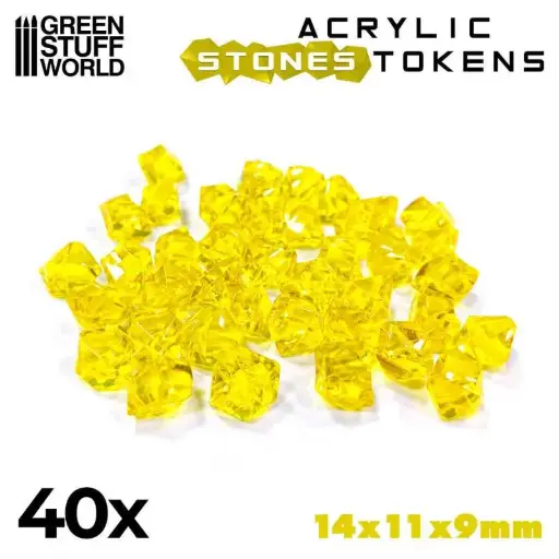 [GSW 4665] Green Stuff : Tokens - Pierres Jaunes 