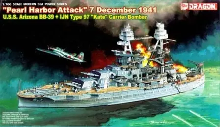 [DRA 7127] Dragon : U.S.S. Arizona BB-39 + IJN Type 97 "Kate" Carrier Bomber │ "Pearl Harbor Attack" 7 December 1941