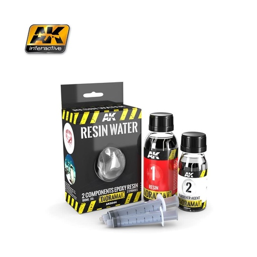 [AK 8044] AK : Resin Water 2 Composent Epoxy Résine (180ml)