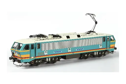[LSM 12081DC] LSModels : Locomotive électrique (#2109) SNCB/NMBS - Turquoise Ligne Jaune et rouge, 1er Série Technorame │ Continu Analogique [Précommande]