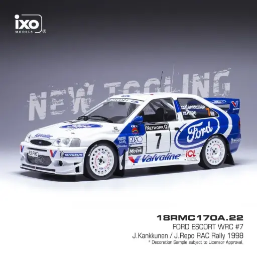 [IXM 18RMC170A] Ixo Models : Ford Escort WRC │ No.7 RAC Rally 1998