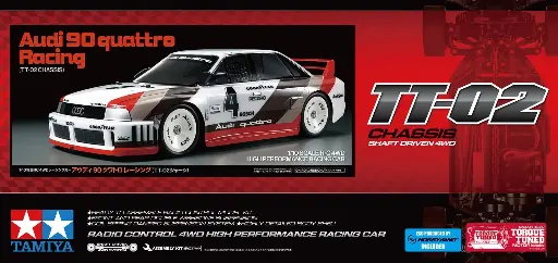 [TRC 58744] Tamiya : Audi 90 Quattro Racing  │ TT-02