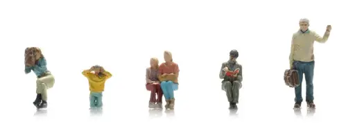 [ATE 5870118] Artitec : Passagers du bus (6x)