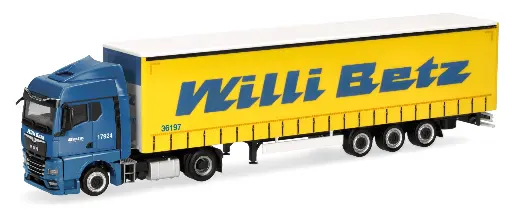 [HER 318808] Herpa : Semi-remorque bâchée MAN TGX GM Lowliner "Willi Betz"