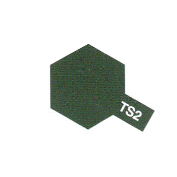 [TYA 85002] Tamiya : TS2 - Vert Foncé Mat │ Spray 100ml
