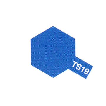 [TYA 85019] Tamiya : TS19 - Bleu Métal Brillant │ Spray 100ml