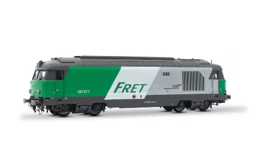 [JOU HJ2342] Jouef : Locomotive diesel BB 467471 à parois latérales lisses livrée « FRET » │ SNCF - Époque VI