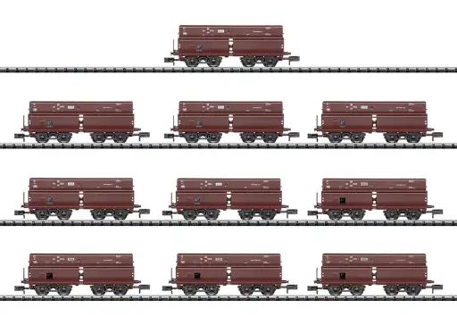 [MII 15013] Minitrix : Set de 10 wagons à décharge automatique Erz IId