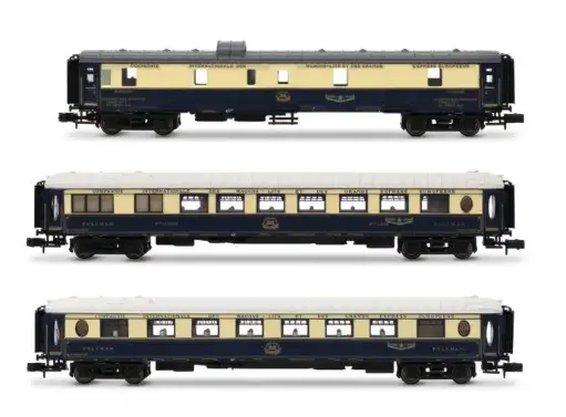 [ARN HN4489] Arnold : Voitures CIWL étoile du Nord 2/2 DD3 + VPC fleche d'Or + VP eoitle du Nord