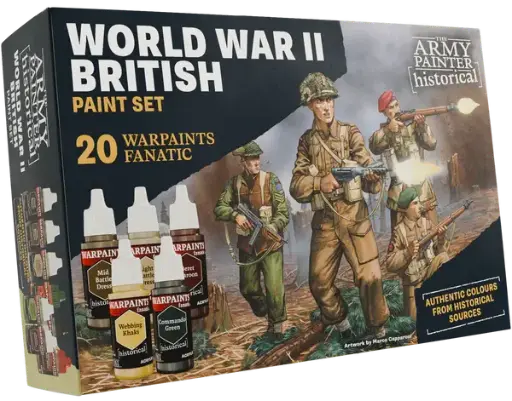 [TAP WP8084] The Army Painter : Set de peintures - WWII British │ Warpaint Set [Précommandes]
