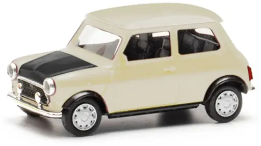 [HER 421140-002] Herpa : Mini Cooper Mayfair (volant à droite) │ Blanc Cassé