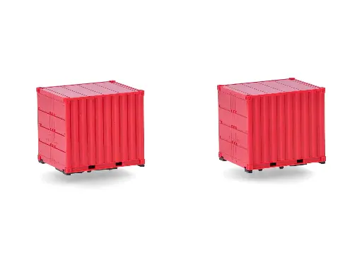 [HER 053594-004] Herpa : Container 10ft. Orange (2pcs)
