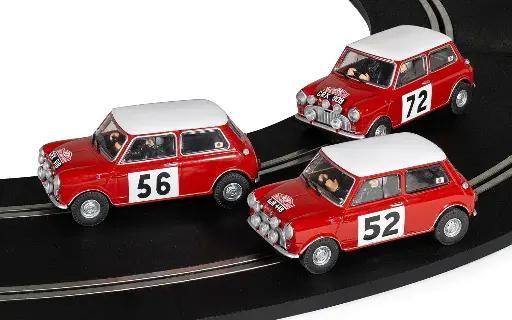 [SCA C4488A] Scalextric : 1965 Monte Carlo Rally Mini │ Triple Car Pack