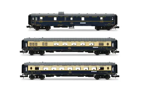 [ARN HN4491] Arnold : Voitures CIWL « Edelweiss Pullman Express », set 2/2 (DD3, VPC Flèche d'Or + VP Étoile du Nord), ép. II