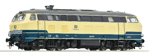 [ROC 7310041] Roco : Locomotive Diesel 218 445-5 Creme et bleu