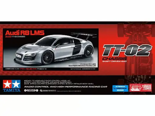 [TRC 58749] Tamiya : Audi R8 LMS 2008 │TT-02 