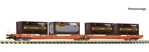 [FLE 6660052] Fleischmann : Wagon porte conteneurs T3000e, Wascosa