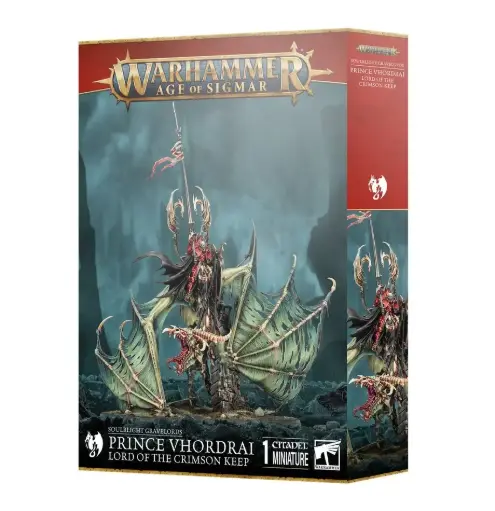 [GAW 91-80] Soulblight Gravelords : Prince Vhordrai Lord of the Crimson Keep │ Warhammer Age of Sigmar