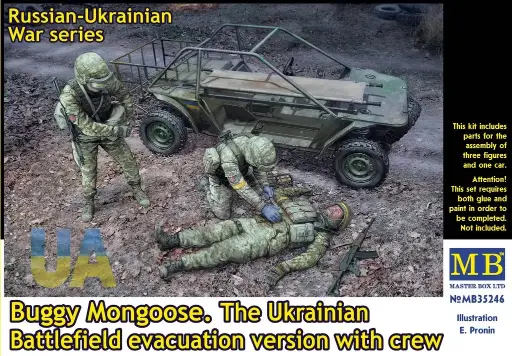[MAR MB35246] Master Box : Buggy Mongoose The Ukrainian Evacuation Version with Crew 