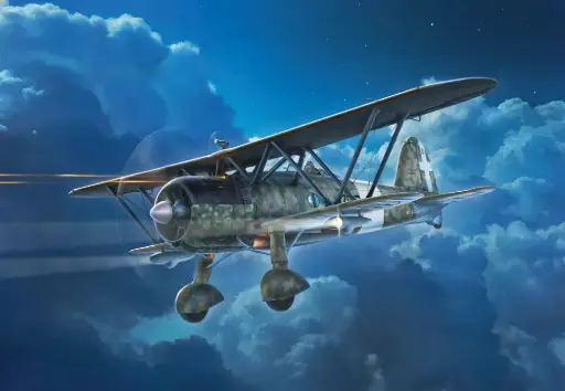 [ITA 1485] Italeri : FIAT CR.42 CN Falco night Fighter 