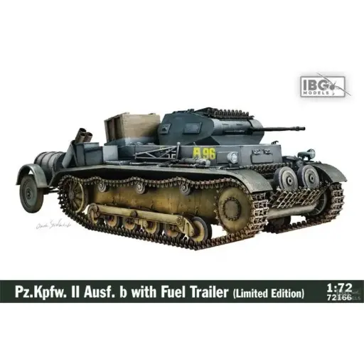 [IBG 72166] IBG : Panzer II Ausf B With Fuel trailer