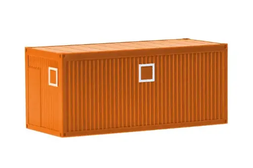 [HER 053600-004] Herpa : Conteneur de construction │Orange (2Pcs) 