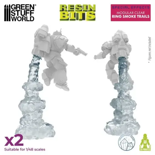 [GSW 13624] Green Stuff : Ring Smoke Trails │ Special Effects • Resin Bits