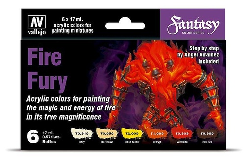 VJP70243 Fantasy Color Series - Fire Fury Paint - Set of 6
