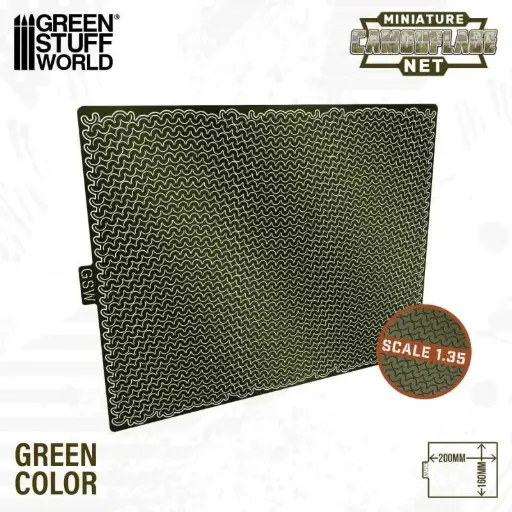 [GSW 13563] Green Stuff : Filet de camouflage miniature Vert