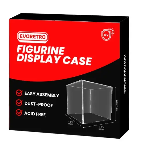 [EVR 1005] EVORETRO : Vitrine Acrylique Modulaire 30x30x30cm