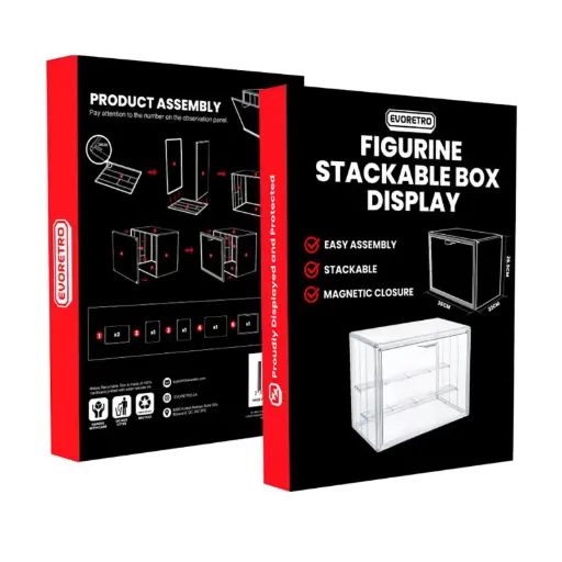 [EVR 5330] EVORETRO : Vitrine Acrylique modulaire 36,3x27x24cm