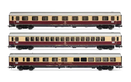 [RIA HR4373] Rivarossi : Coffret de 3 voitures voyageurs « TEE Bavaria »