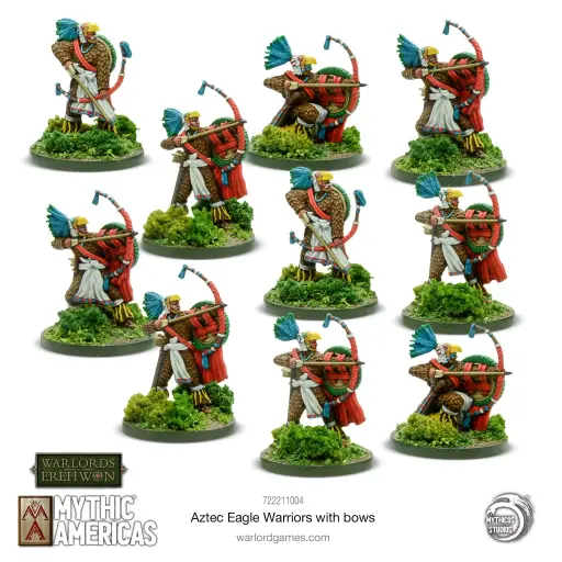 [WLG 722211004] Mythic Americas : Aztec Eagle Warriors with Bows │ Warlord of Erehwon