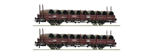 [ROC 6600120] Roco : Wagon Ks avec chargement 