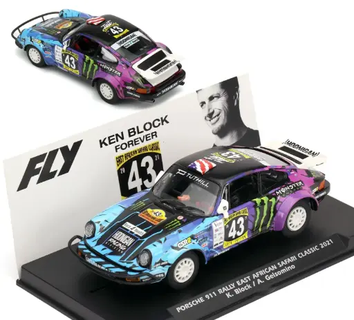 [FLY E2054.] Fly : Porsche 911 n°43 East African Safari Classic Rally 2021 K Block - Gelsomino
