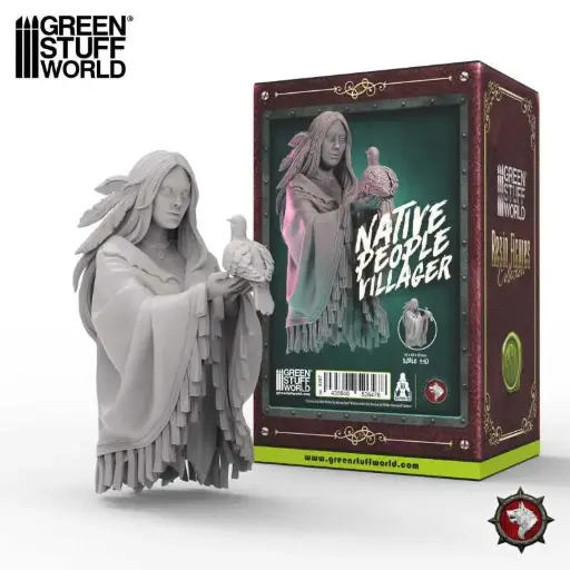 [GSW 5287] Green Stuff : WWTavern │ Buste Indien d'Amérique 
