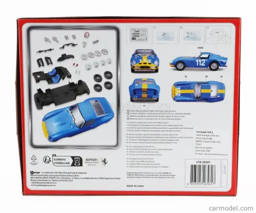 [BUR 18-26581] Burago : Ferrari 250 GTO n°112 Métal Kit