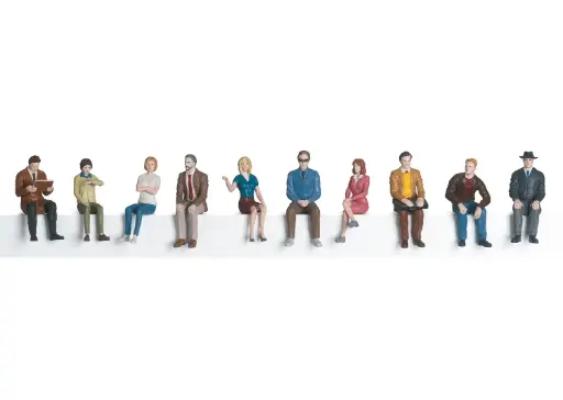 [MKN 56409] Marklin : Figurines Assises 10 pièces