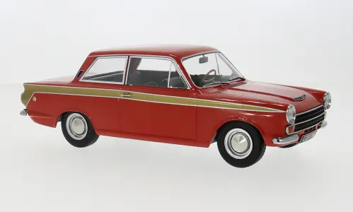 [MODC 18532] Modelcar : Ford Lotus Cortina MK I Rouge et Or 1966