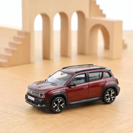 [NOR 510063] Norev : Renault 4 E-Tech Electrique │ 2025 Rouge Carmin