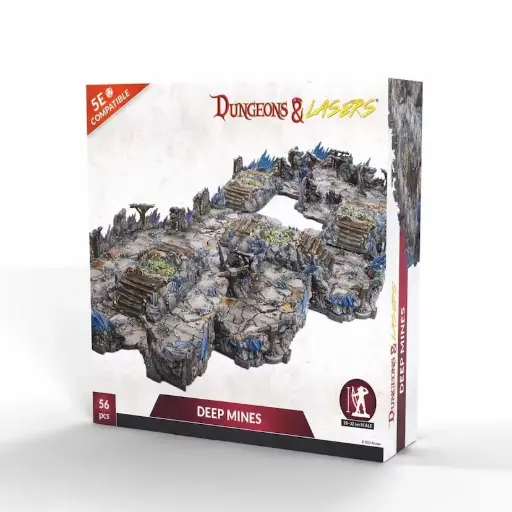 [ARS DNL0114] Dungeon & Lasers : Deep Mines • Half-Height Walls │ 5E Compatible