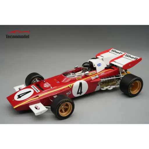 [TEN TMD18-315B] Tecnomodel : Ferrari 312B2 with driver │ No.4 Jacky Ickx F1 Monaco 1971 Tecnomodel TMD18-315B 