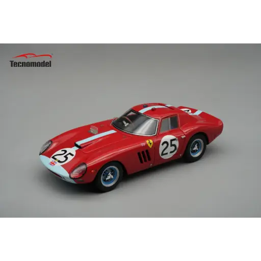 [TEN TM43-48D] Tecnomodel : Ferrari 250 GTO 64 Le Mans 24h 1964 Maranello Concessionaires car │ No.25 - 6th place Drivers: I. Ireland - T. Maggs - J. Stewart