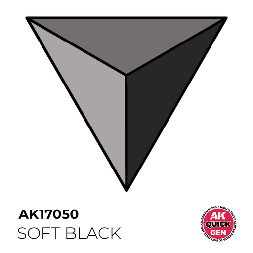 [AK AK17050] Ak : Soft Black (18ml) │ Quick Gen