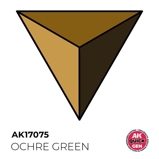 [AK AK17075] Ak : Ochre Green (18ml) │ Quick Gen