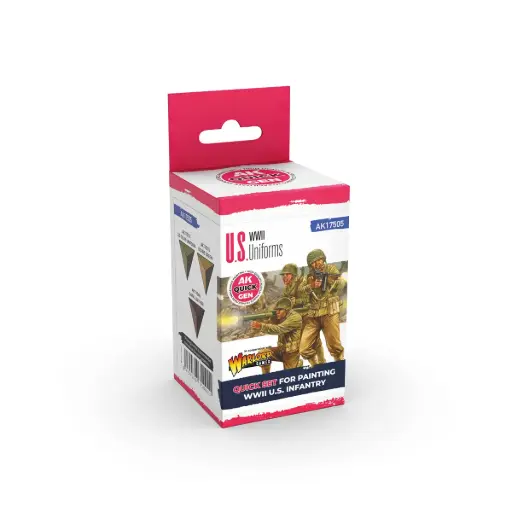 [AK AK17505] Ak : Set de peinture "Us Uniforms" │ Quick Gen