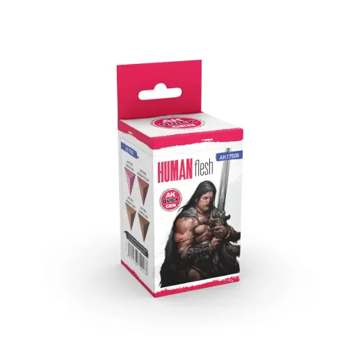[AK AK17506] Ak : Set de peinture "Human Flesh" │ Quick Gen